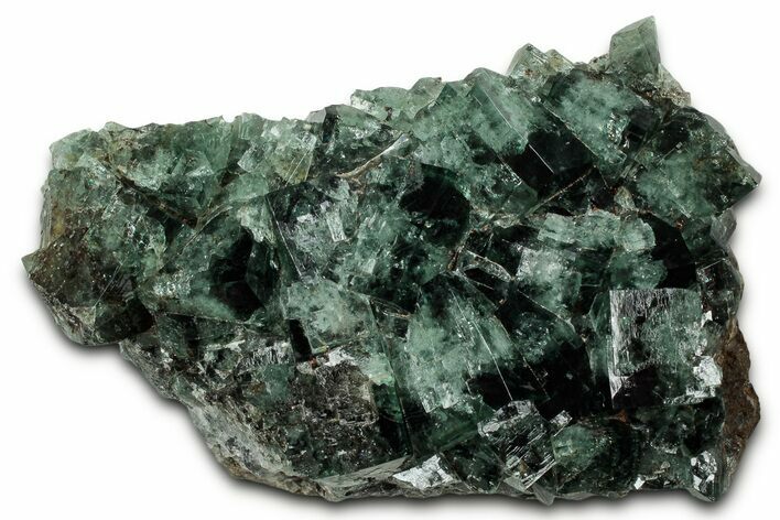 Fluorescent Green Fluorite Cluster - Diana Maria Mine, England #327235